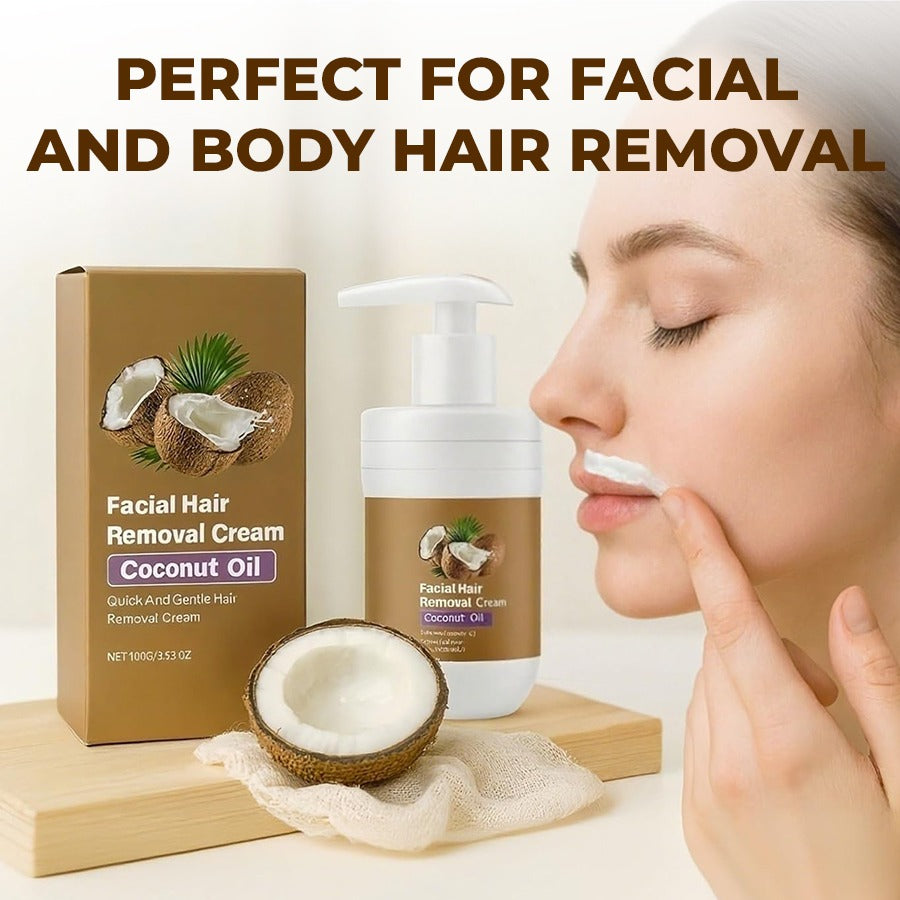 🔥Last Day 50% OFF🔥 Gentle Coconut Oil Hair Removal Cream